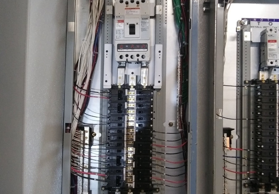 Panel work in progress on a Suwannee County job